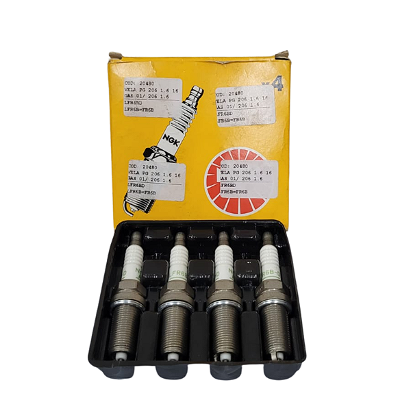 Jogo De Vela De Ignição Peugeot 206 1.6 16 Gasolina 01/ 206 1.6 16V Flex 06/