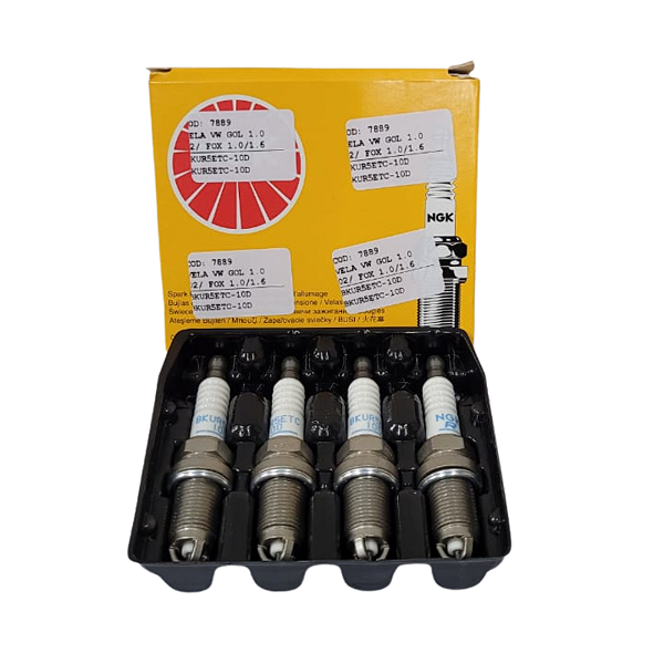 Jogo De Vela De Ignição Volkswagen Gol 1.0 02/ Fox 1.0/1.6 03/ Polo 1.6 02/ Golf 1.6 00/ Todos 8V Gasolina