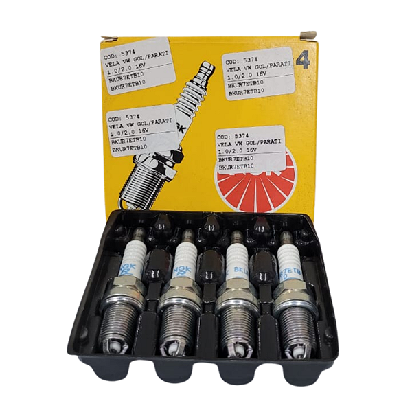 Jogo De Vela De Ignição Volkswagen Gol/Parati 1.0/2.0 16V Mi/Ap/At 97/ Gasolina