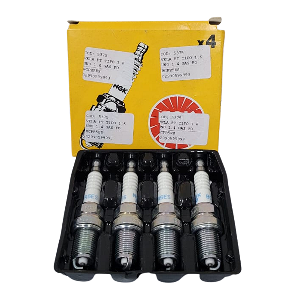 Jogo De Vela De Ignição Fiat Tipo 1.6 Uno 1.4 Gasolina Foord Escort/Pampa/Belina/Corcel/Verona 1.6 CHT Volkswagen Gol 1.6 AE