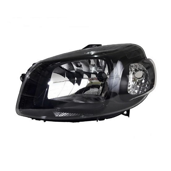 Farol Fiat Uno Way 11/ Mascara Negra Lado Esquerdo
