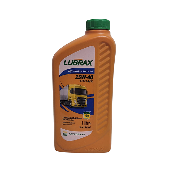 Óleo Motor 15W40 Diesel Lubrax Top Turbo Essencial CI-4 SL 1LT