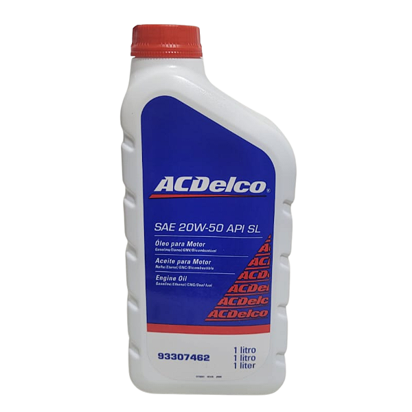 Óleo Motor 20W50 Acdelco Mineral Gasolina/Flex/Gnv 1LT