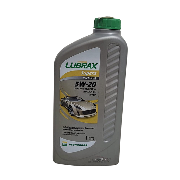 Óleo Motor 5W20 Lubrax Supera Premium Api Sp Sintético Gasolina/Flex/Gnv 1LT