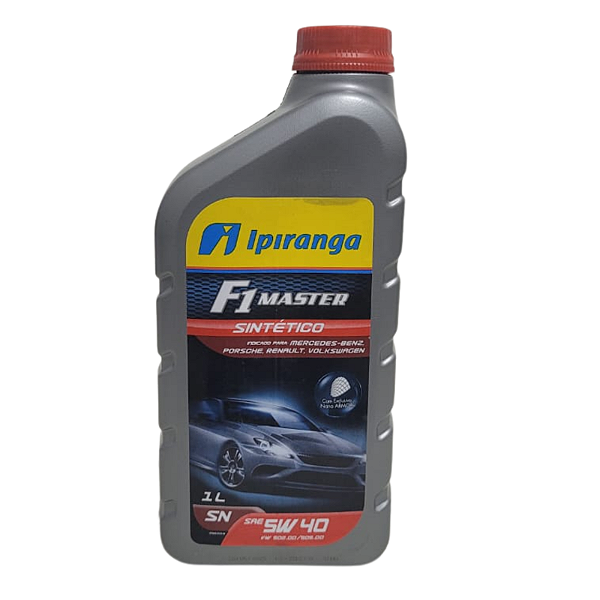 Óleo Motor 5W40 Ipiranga F1 Master Sn Sintético Gasolina/Flex/Gnv 1LT