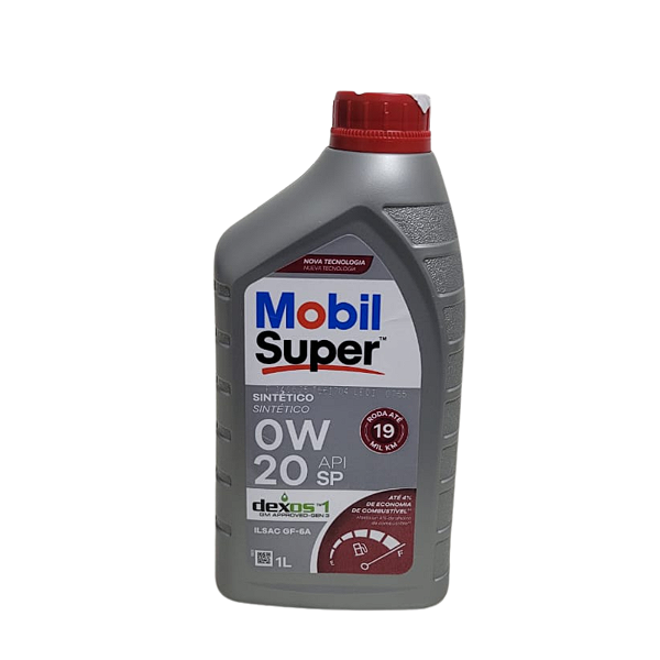 Óleo Motor 0W20 Mobil Super 3000 Sintético Gasolina/Flex/Gnv 1LT