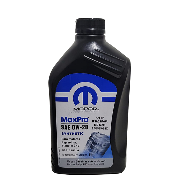 Óleo Motor 0W20 Maxpro Mopar Flex Sintético