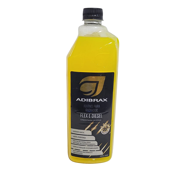 Aditivo Radiador Concentrado Sintético Adibrax Amarelo 1LT