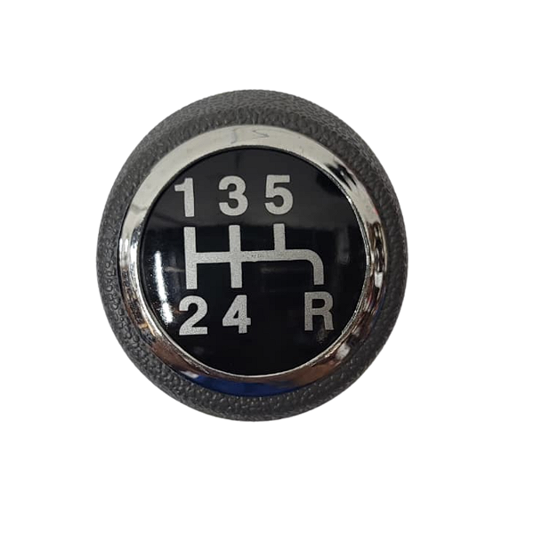 Manopla do Câmbio Fiat Gran Siena 12/ Cinza com Anel Cromado