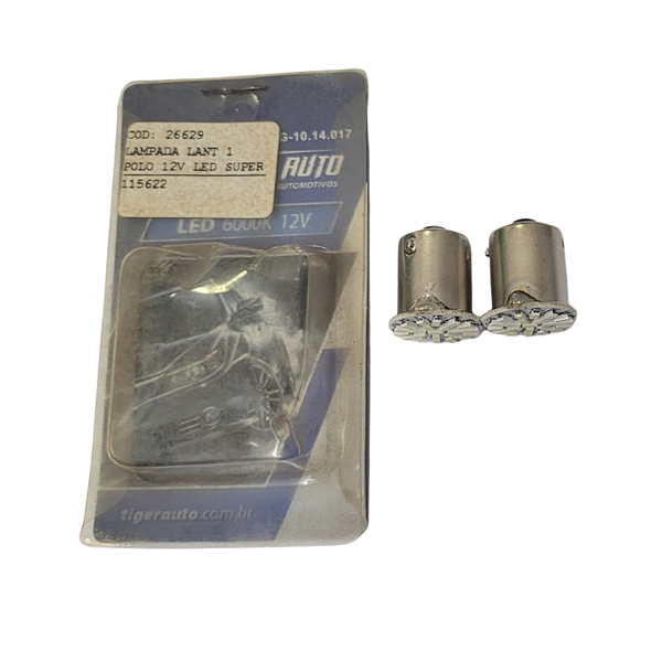 Lâmpada Da Lanterna 1 Polo 12V Led Super Branco