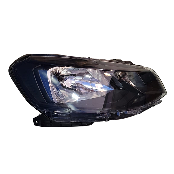FAROL VOLKSWAGEN GOL/VOYAGE G7 17/ LADO DIREITO FRISO PRETO SIMPLES