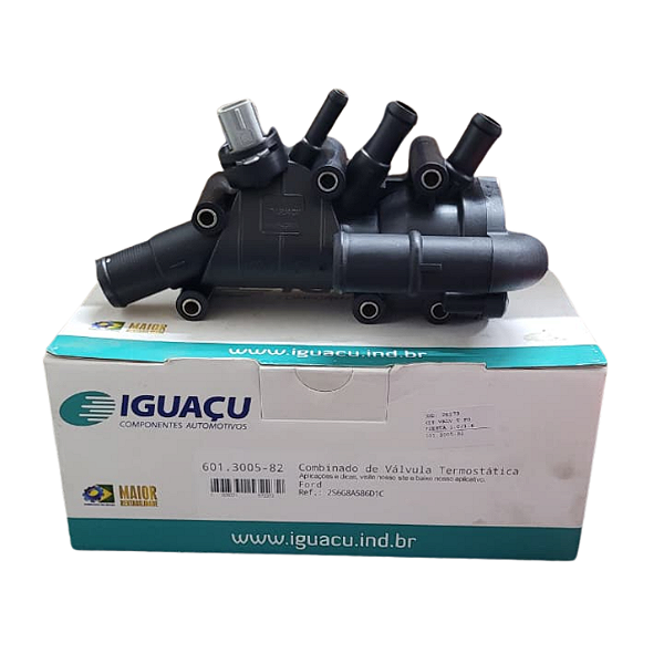 Kit Válvula Termostática Ford Fiesta 1.0/1.6 02/08 Ecosport 1.0/1.6 03/06 Focus 1.6 03/09 Courier 02/08