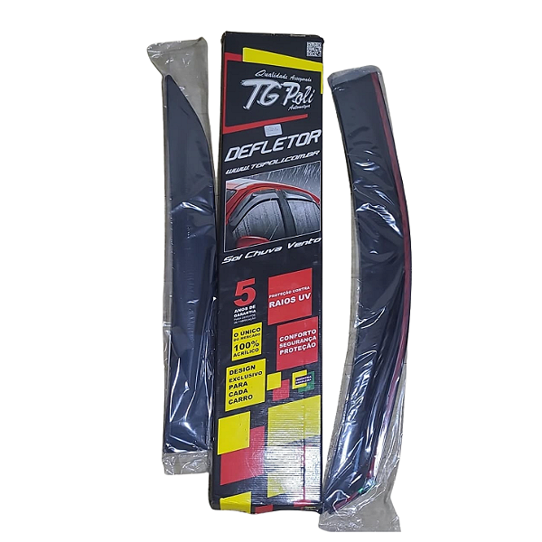 Calha de Chuva VW Gol e Voyage G5/G6 2008 a 2017 4 Portas TG Poli