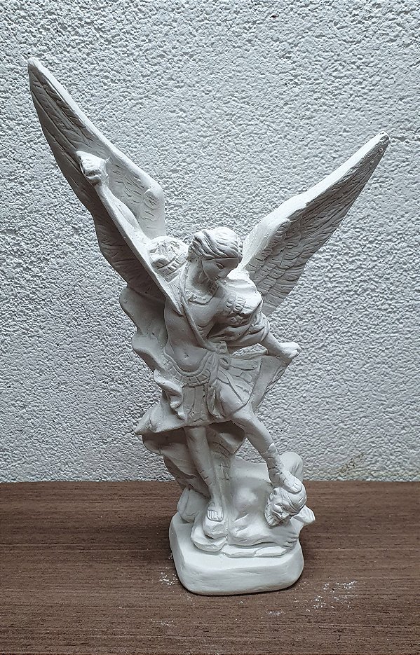 Imagem São Miguel Arcanjo 20cm Gesso Cru