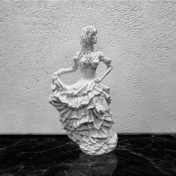 Imagem Cigana 28cm Gesso Cru