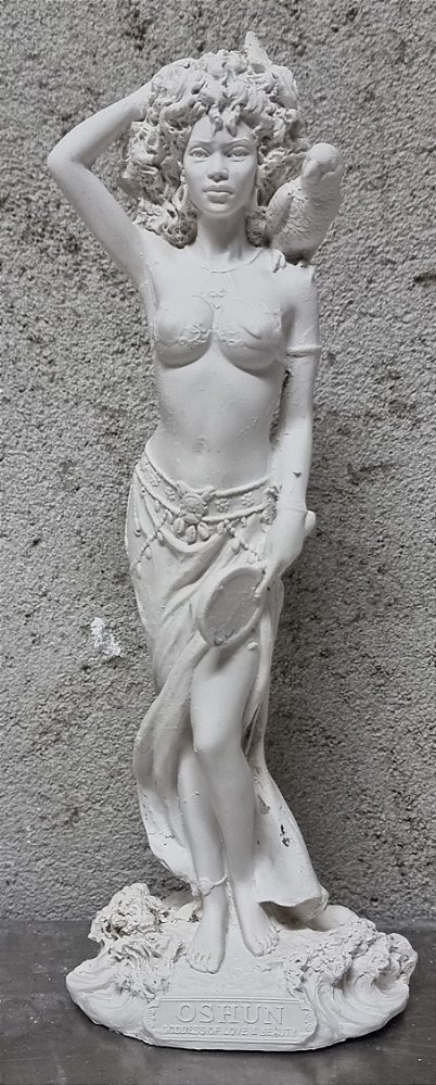 Imagem Orixá Oxum Veronese 23cm Gesso Cru