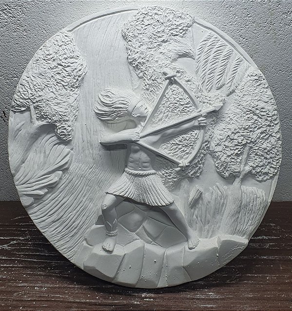 Mandala Orixá Oxossi Diametro 35cm