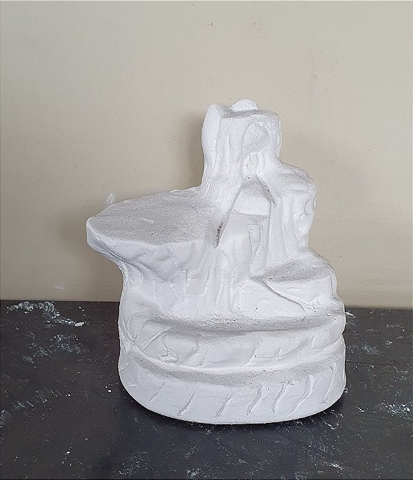 Incensário Cascata Modelo 1 Gesso Cru