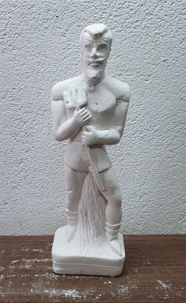 Imagem Exu Lucifer 23cm Gesso Cru