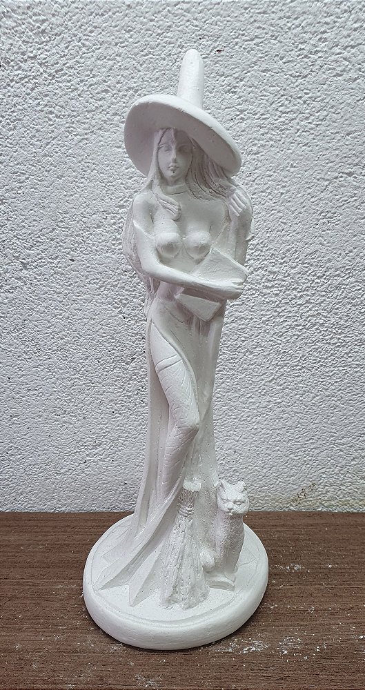 Imagem Bruxa Sabrina 23cm Gesso Cru