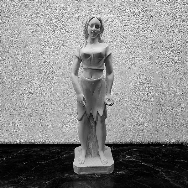 Imagem Pombagira Maria Farrapo 40cm Gesso Cru