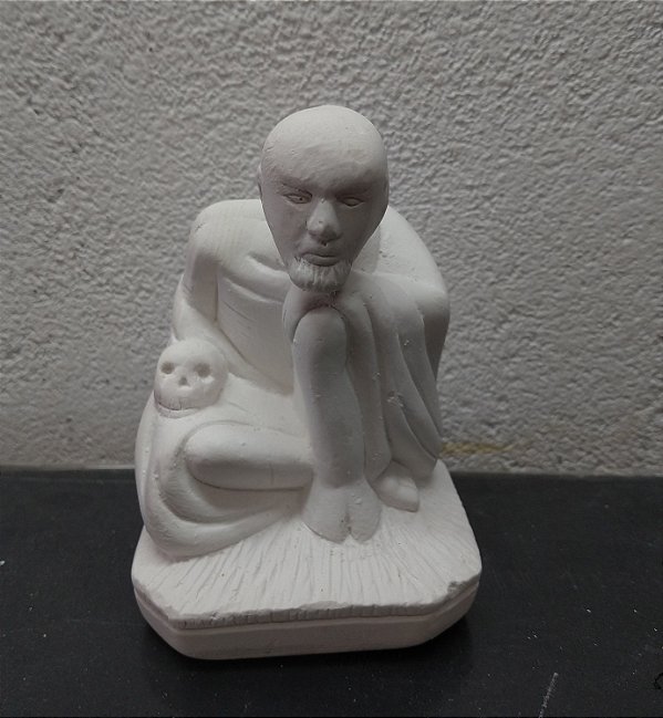 Imagem Exu do Lodo 15cm Gesso Cru