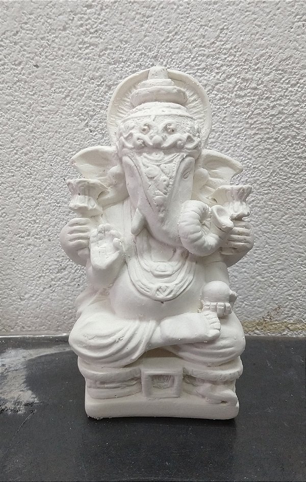 Ganesha 13cm Gesso Cru