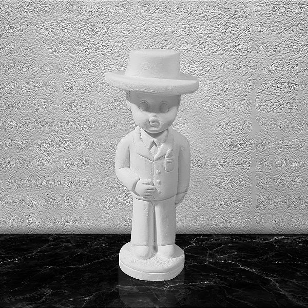 Imagem Zé Pilintra Baby 12cm Gesso Cru