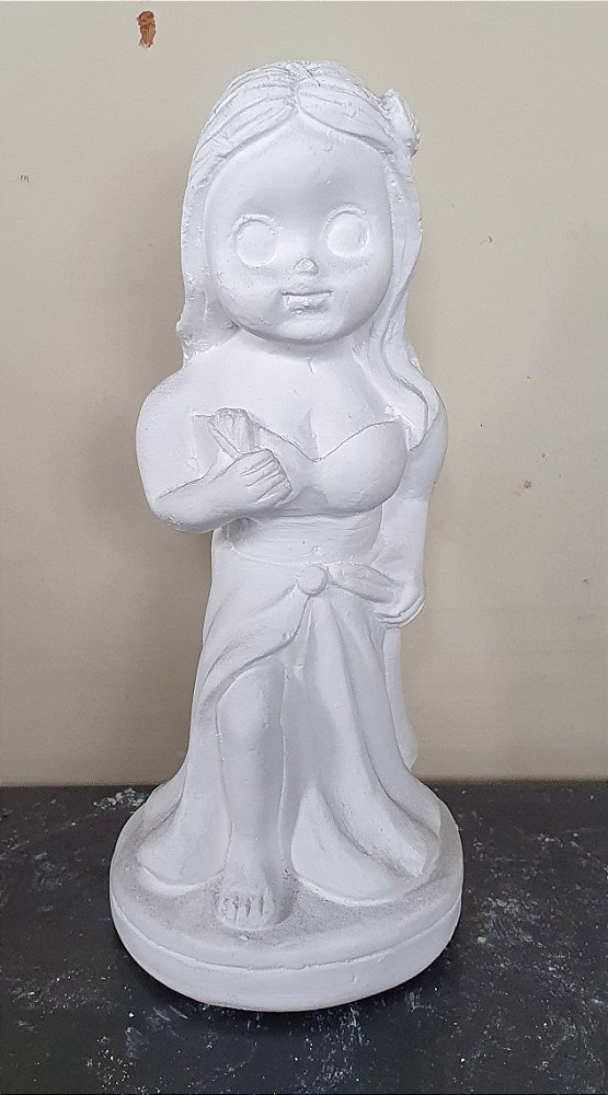 Imagem Pombagira Baby 12cm Gesso Cru