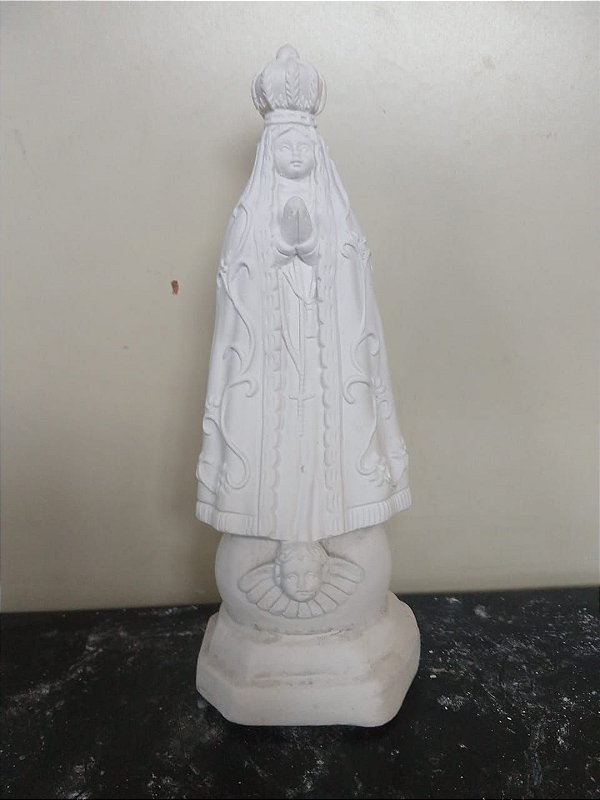 Imagem Nossa Senhora Aparecida 22cm Gesso Cru