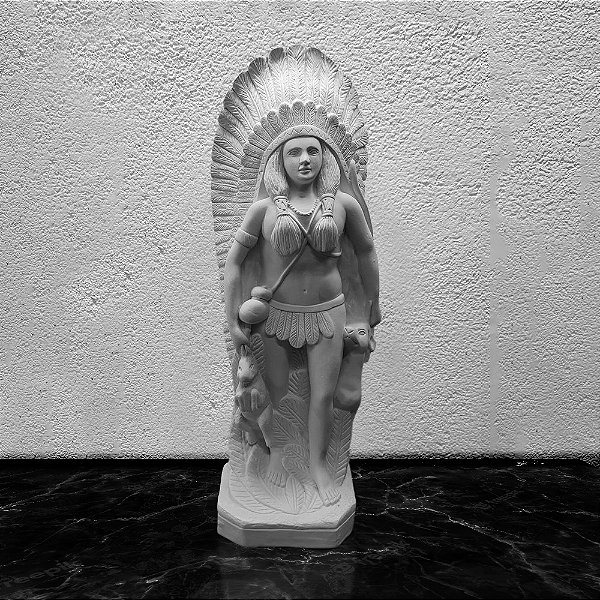 Imagem Cabocla Jurema 50cm Gesso Cru