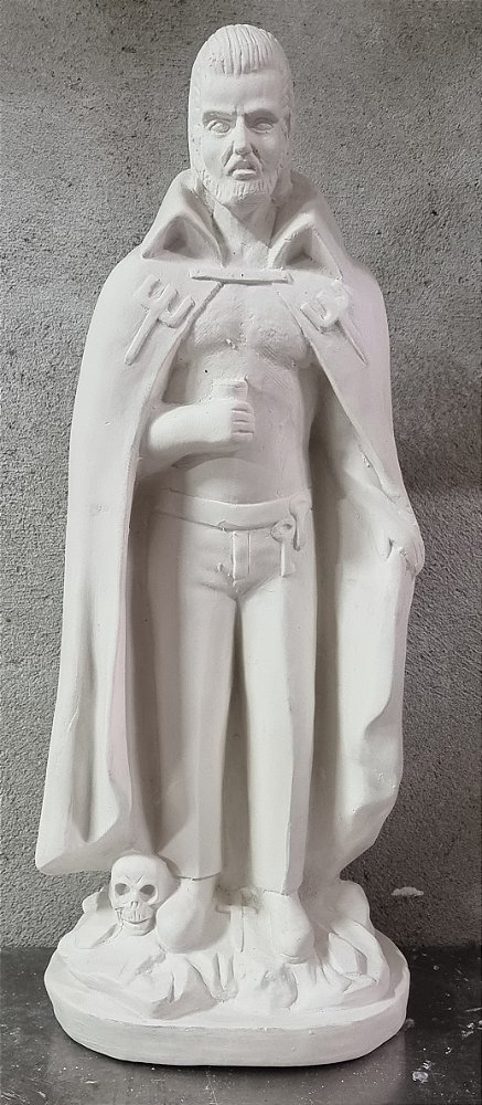 Imagem Exu Tranca Rua 50cm Gesso Cru