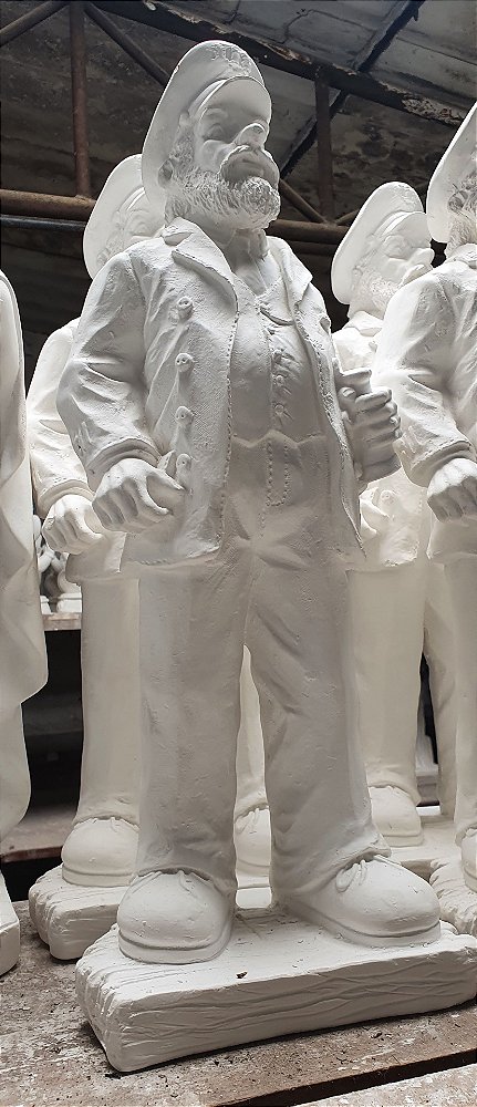 Imagem Marinheiro 50cm Gesso Cru