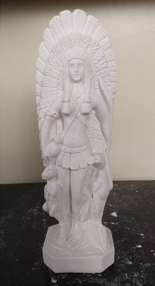 Imagem Cabocla Jurema 27cm Gesso Cru