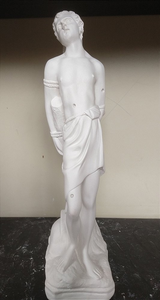 Imagem São Sebastião 40cm Gesso Cru