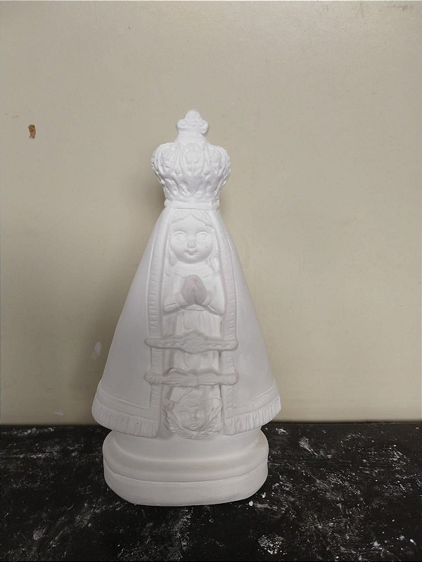 Imagem Nossa Senhora Aparecida Baby 12cm Gesso Cru