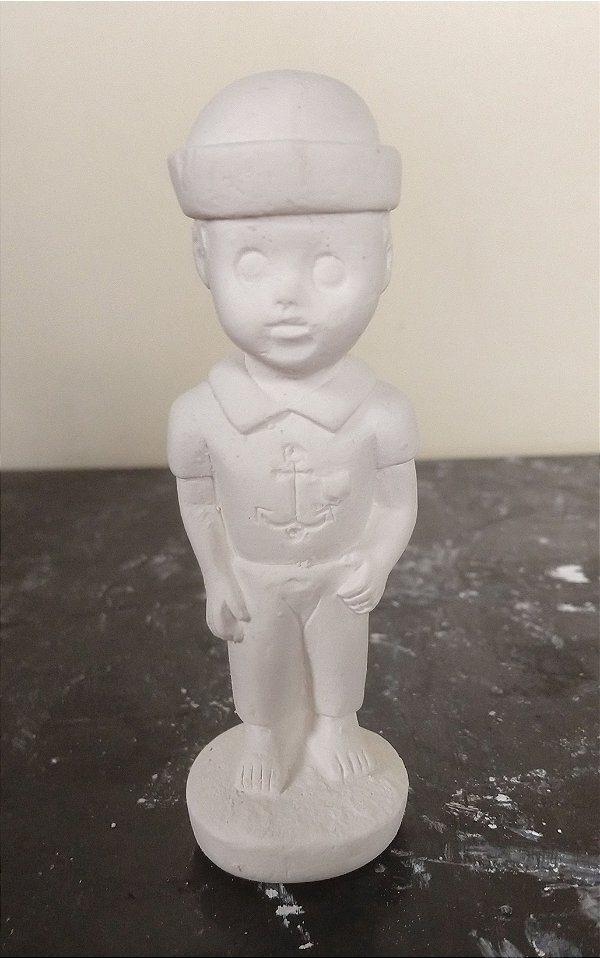 Imagem Marinheiro Baby 12cm Gesso Cru