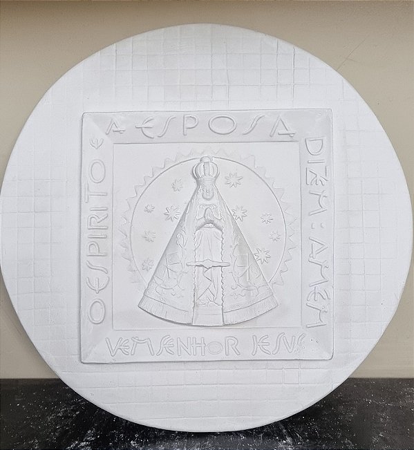 Mandala Nossa Senhora Aparecida Gesso Cru