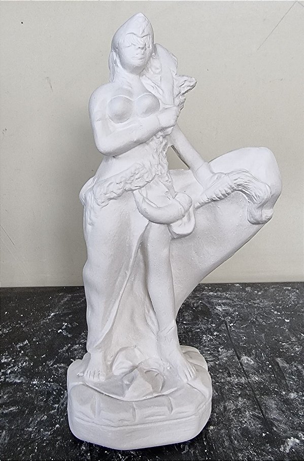 Imagem Orixá Iansa Modelo 02 23cm Gesso Cru