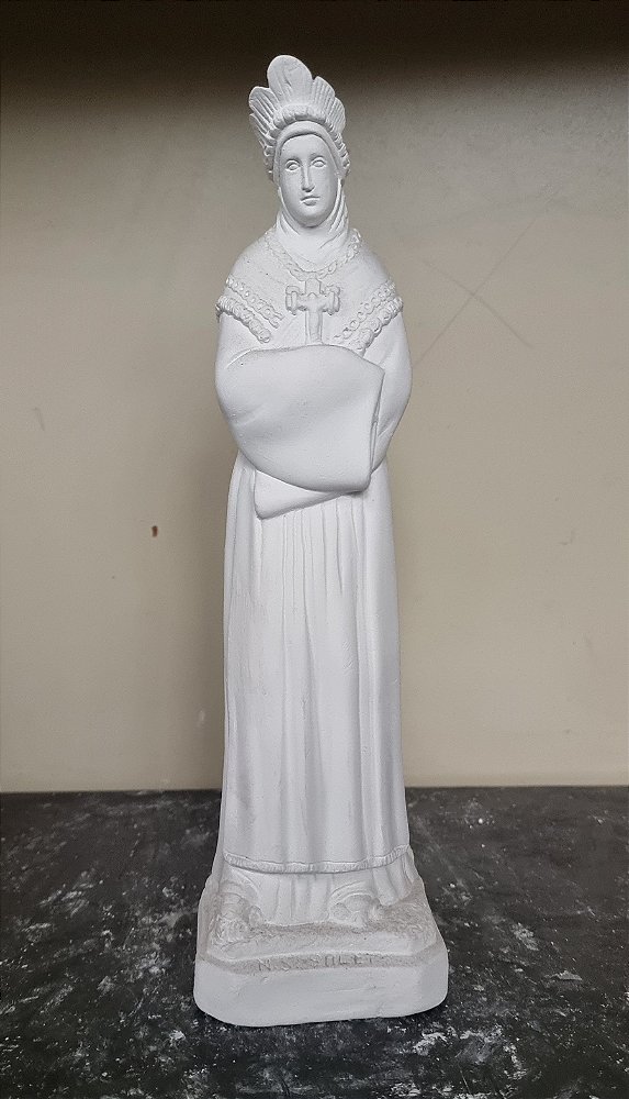 Imagem Nossa Senhora Salete 30cm Gesso Cru