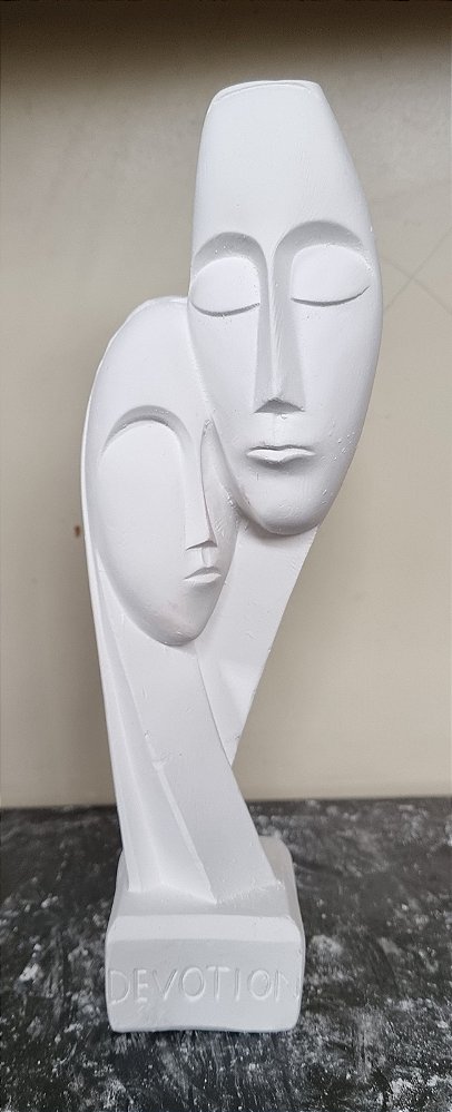 Mascaras Devoção 20cm Gesso Cru