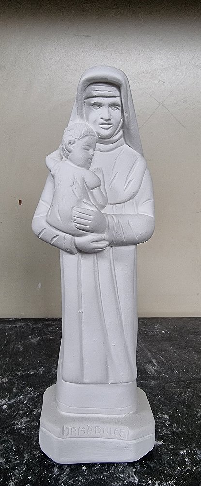 Imagem Irmã Dulce 20cm Gesso Cru