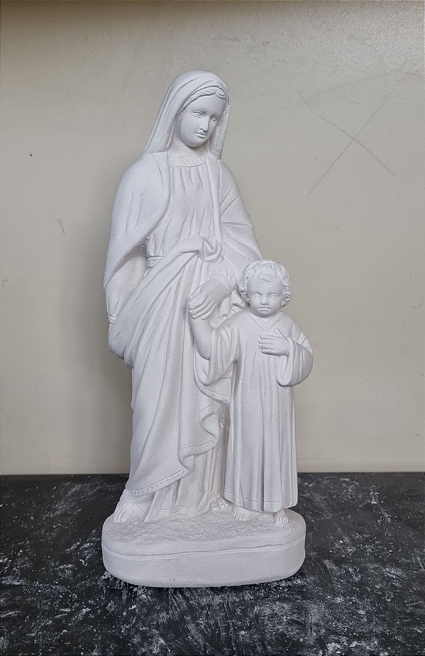 Imagem Maria Passa na Frente 25cm Gesso Cru