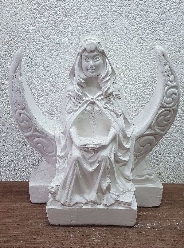 Imagem Deusa da Lua Arianhod 20cm Gesso Cru