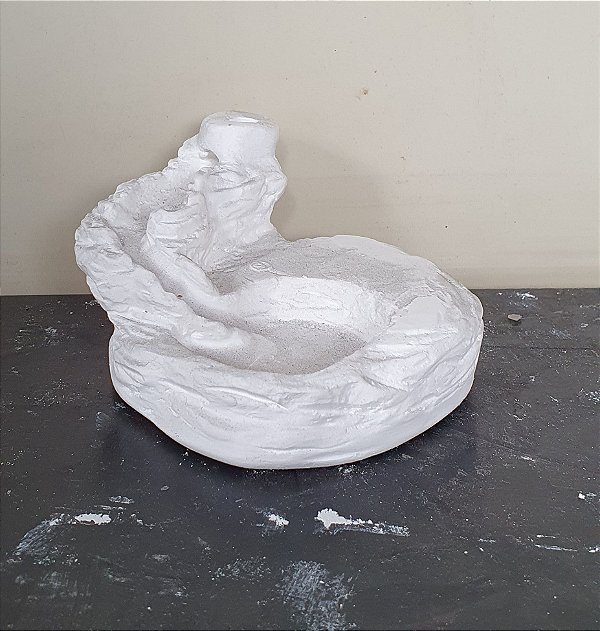 Incensário Cascata Modelo 2 Gesso Cru