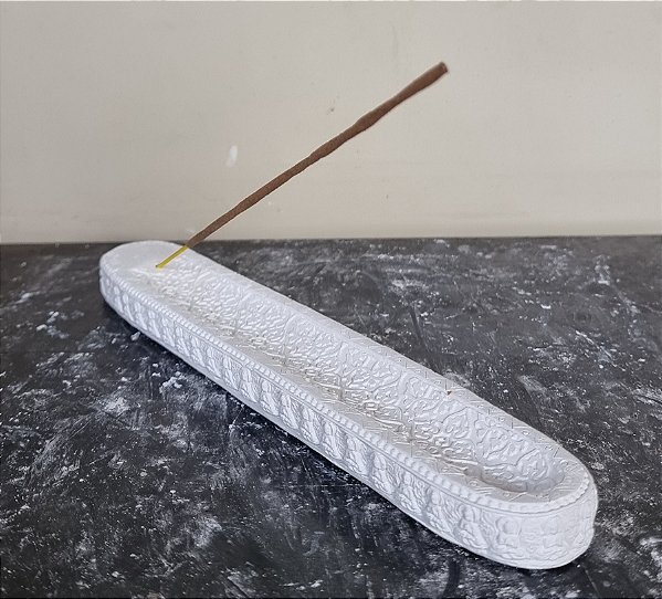 Incensário Vareta Sem Imagem Gesso Cru