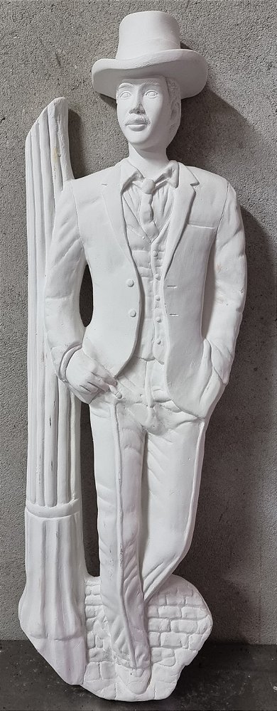 Imagem Zé Pilintra de Parede 78cm Gesso Cru