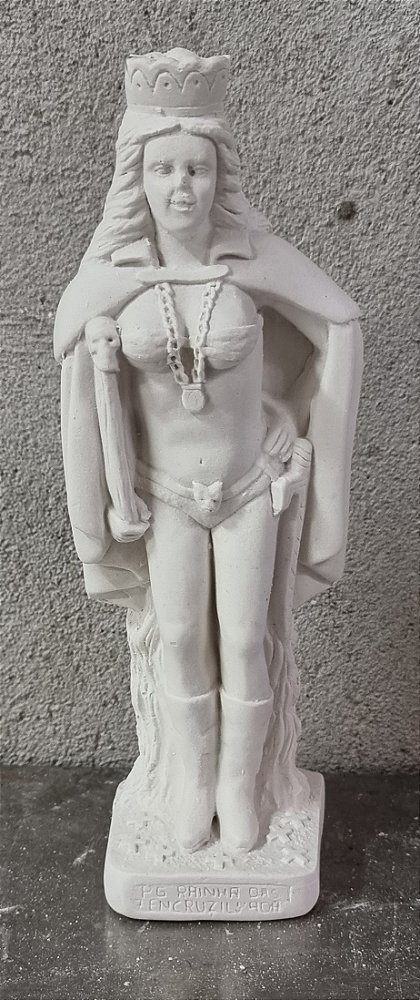Imagem Pombagira Rainha 23cm Gesso Cru