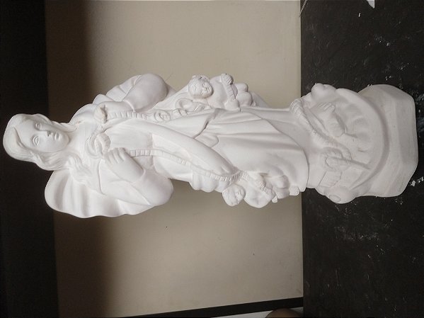 Imagem Nossa Senhora Desatadora de Nós 40cm Gesso Cru
