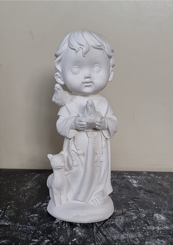 Imagem São Francisco Baby 19cm Gesso Cru